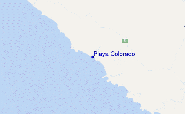 carte de localisation de Playa Colorado