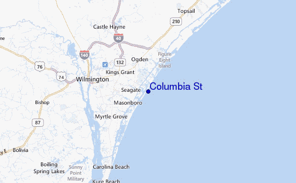 Columbia St Location Map