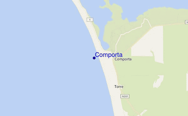 carte de localisation de Comporta