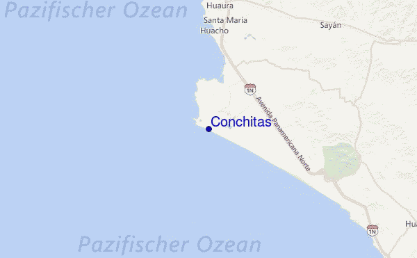 Conchitas Location Map