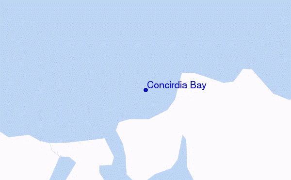 carte de localisation de Concirdia Bay