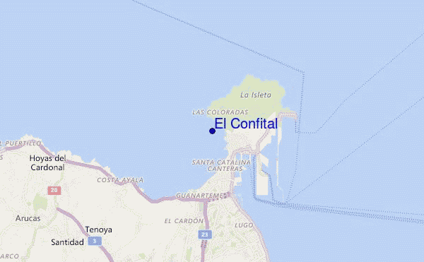 carte de localisation de El Confital