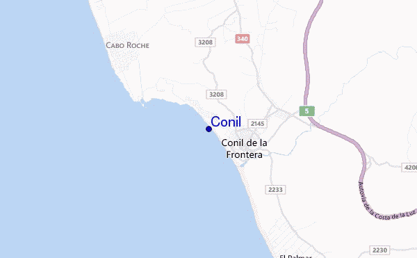 carte de localisation de Conil