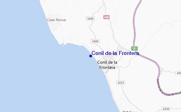 carte de localisation de Conil de la Frontera