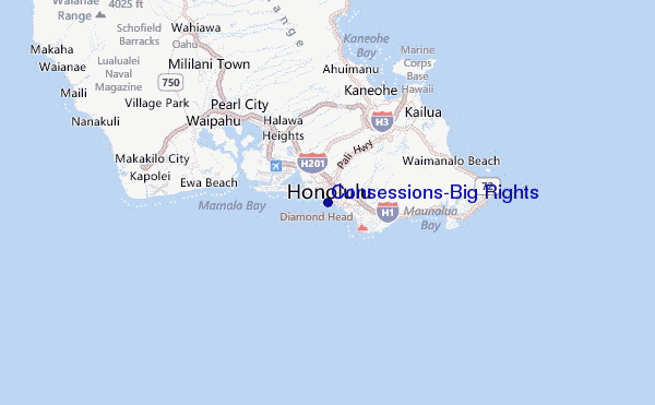 Consessions/Big Rights Location Map