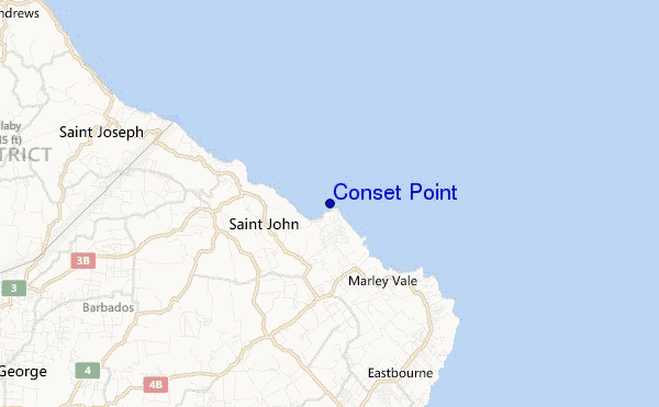 carte de localisation de Conset Point
