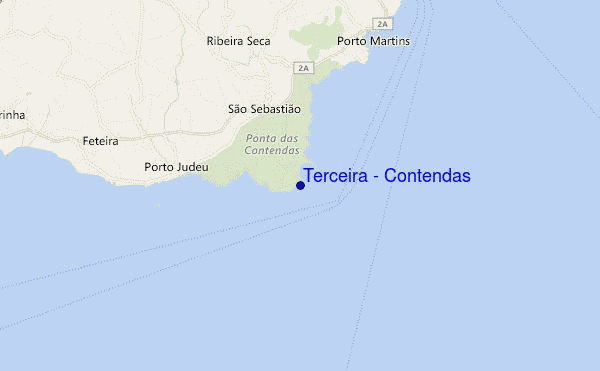 carte de localisation de Terceira - Contendas
