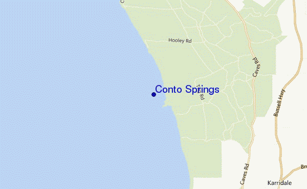 carte de localisation de Conto Springs