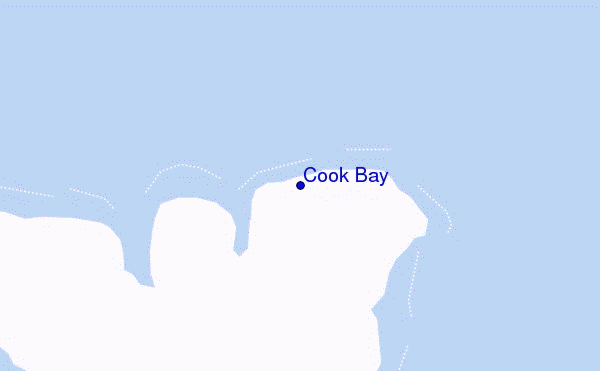 carte de localisation de Cook Bay