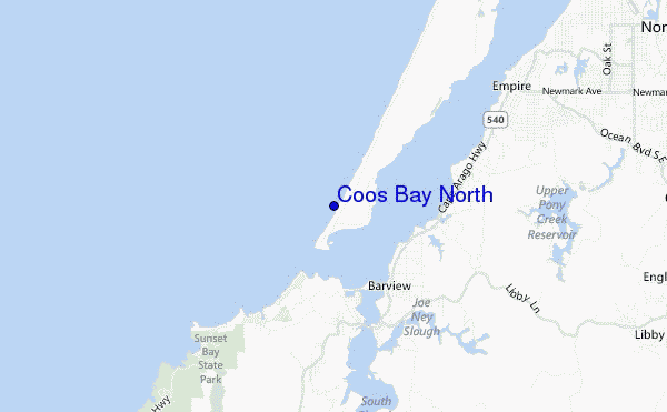 carte de localisation de Coos Bay North