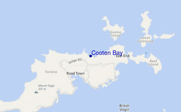 carte de localisation de Cooten Bay