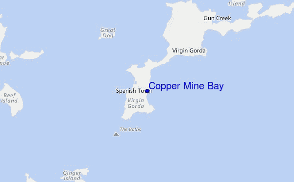 carte de localisation de Copper Mine Bay