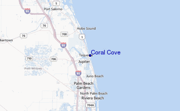 Coral Cove Location Map