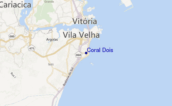 carte de localisation de Coral Dois