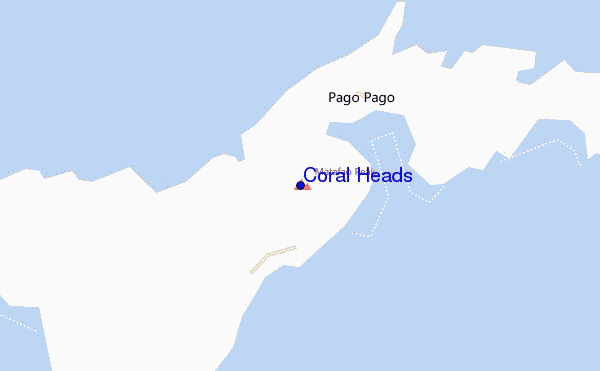 carte de localisation de Coral Heads