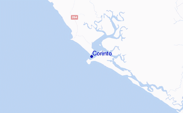 carte de localisation de Corinto