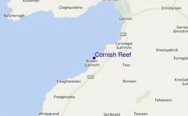 carte de localisation de Cornish Reef