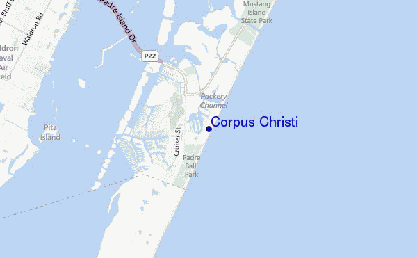 carte de localisation de Corpus Christi