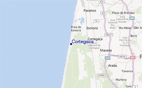 carte de localisation de Cortegaca