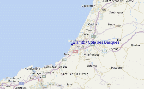 Biarritz - Cote des Basques Prévisions de Surf et Surf Report (La Cote ...