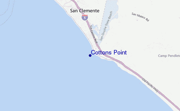 carte de localisation de Cottons Point