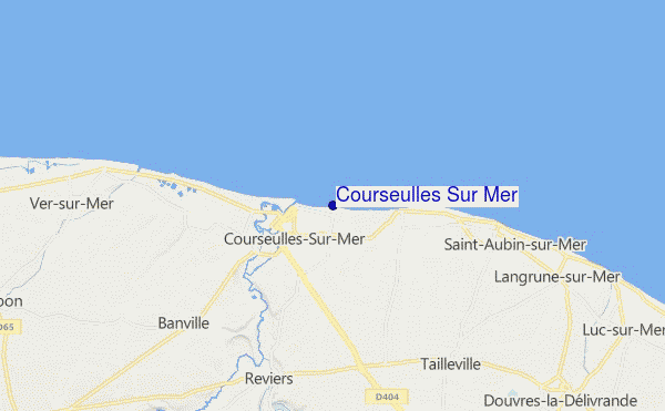 carte de localisation de Courseulles Sur Mer