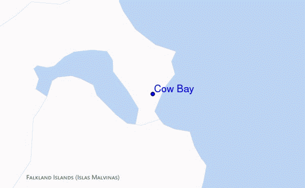 carte de localisation de Cow Bay