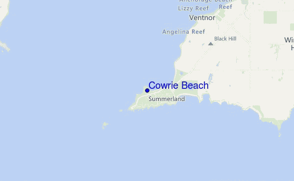 carte de localisation de Cowrie Beach