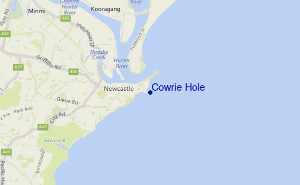 carte de localisation de Cowrie Hole