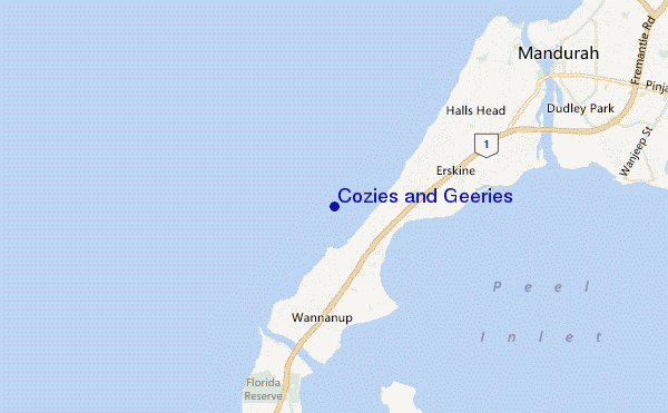 carte de localisation de Cozies and Geeries