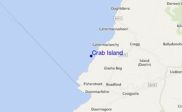 carte de localisation de Crab Island