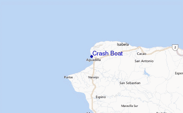 Crash Boat Location Map