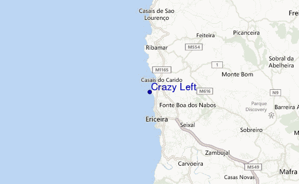 carte de localisation de Crazy Left