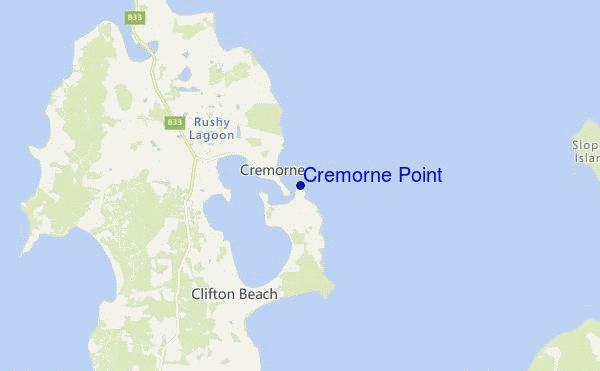 carte de localisation de Cremorne Point