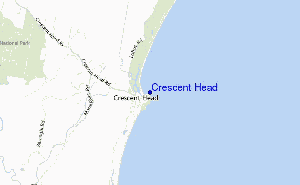 carte de localisation de Crescent Head