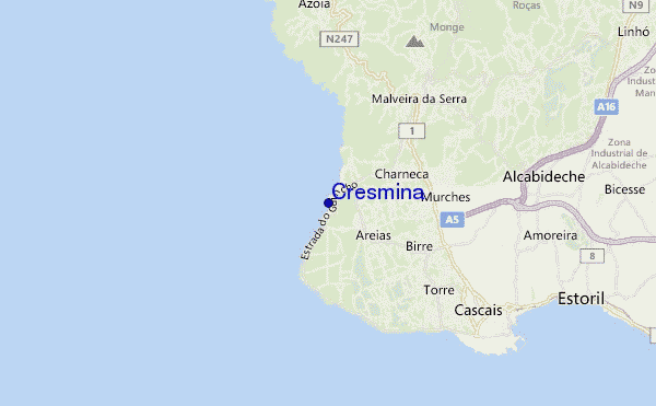 carte de localisation de Cresmina