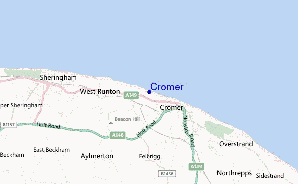 carte de localisation de Cromer
