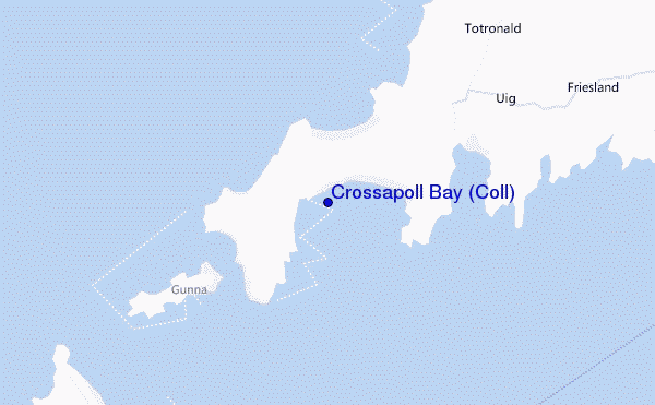 carte de localisation de Crossapoll Bay (Coll)