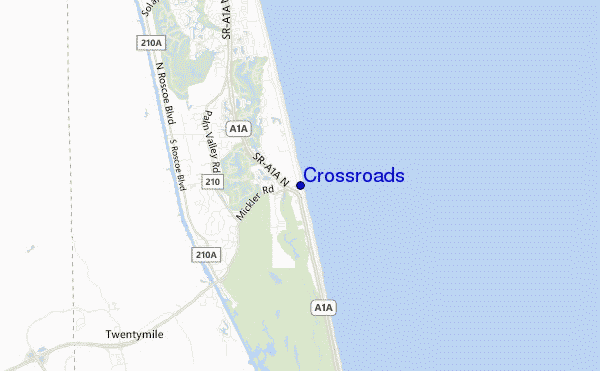 carte de localisation de Crossroads