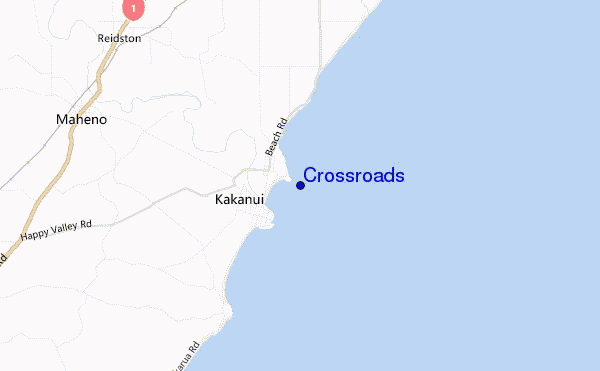 carte de localisation de Crossroads