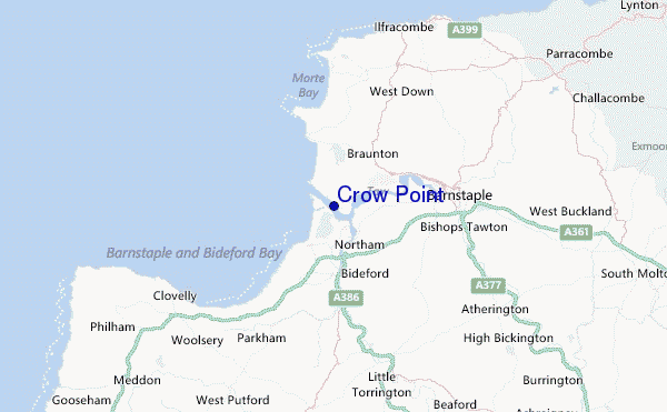 Crow Point Location Map