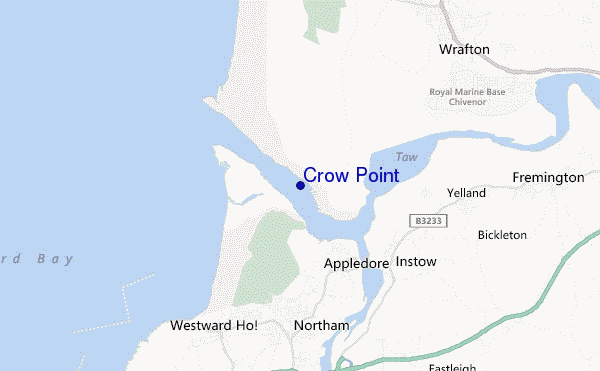 carte de localisation de Crow Point