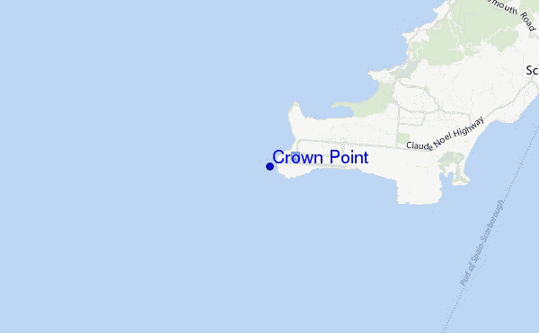 carte de localisation de Crown Point