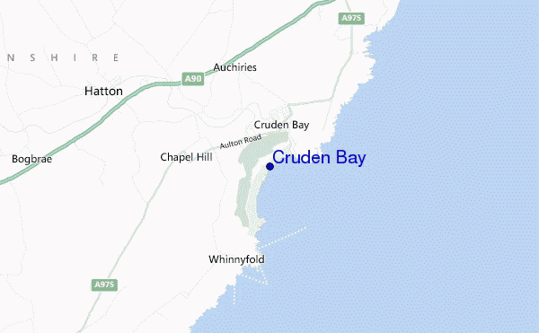 carte de localisation de Cruden Bay
