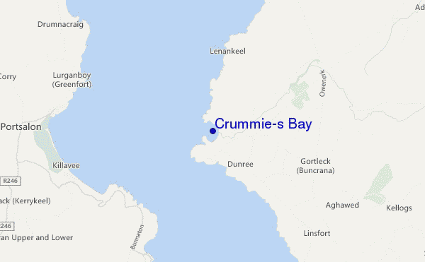 carte de localisation de Crummie's Bay