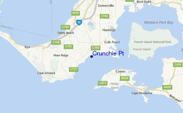 Crunchie Pt Location Map