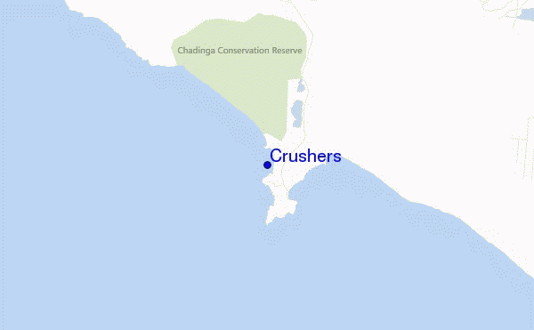 carte de localisation de Crushers