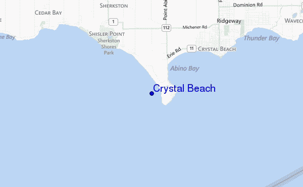 carte de localisation de Crystal Beach