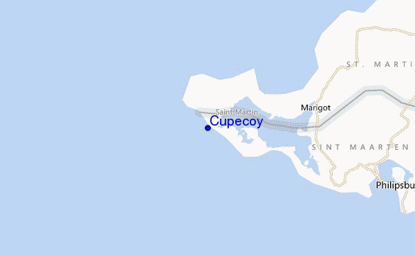 carte de localisation de Cupecoy