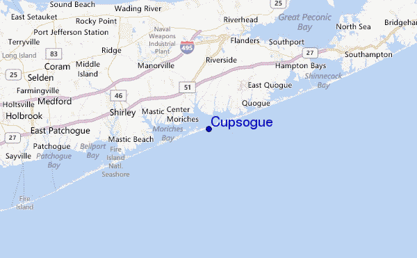 Cupsogue Location Map